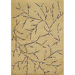 Hand tufted Corn Silk Wool Rug (5 X 8)