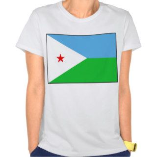 Djibouti Flag x Map T Shirt Tshirts