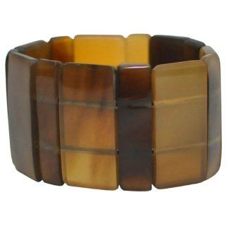 Checkered Organic Buffalo Horn Jewelry Bracelet Bangle (3051)  