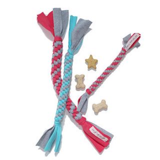 cotton twisty tough dog toy by east end best friend