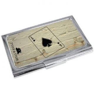 White Brick Ace Card Holder by Tyler & Tyler Clothing