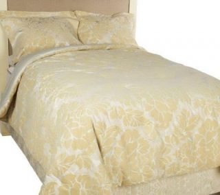 Isaac Mizrahi Live 4 PC Queen Size Damask Jacquard Comforter Set —
