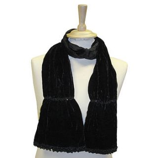 sequin velvet scarf by bags not war