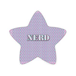 Girly Nerd , Geek Pink Teal Binary Code 010101 Sticker