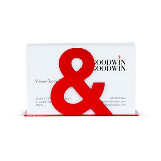 ampersand business card holder by goodwin & goodwin