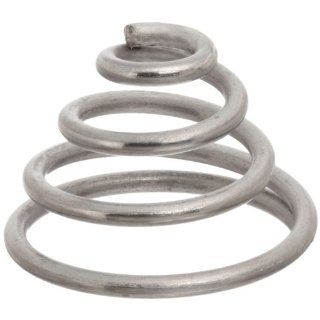 Conical Compression Spring, Type 302 Stainless Steel, Inch, 0.5" Overall Length, 0.72" Large End OD, 0.281" Small End OD, 0.055" Wire Diameter, 15.78lbs Load Capacity, 40.5lbs/in Spring Rate (Pack of 10)