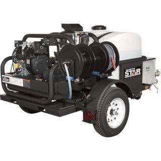 NorthStar Diesel Hot Water Pressure Washer Trailer — 4.0 GPM, 4000 PSI  Gas Hot Water Pressure Washers