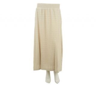 Denim & Co. Fully Lined Pull On Gauze Maxi Skirt —