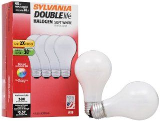 Sylvania 50047 Double Life 28 watt Halogen Bulb Replacement for 40 watt incandescent Light Bulb, Soft White    