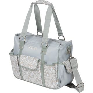 The Bumble Collection Kelly Commuter Diaper Bag in Blue Filagree The Bumble Collection Shoulder Diaper Bags