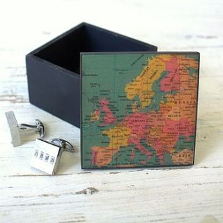 vintage map trinket box by ella james