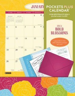 Bold Blossoms Pockets Plus   2014 Calendar   Wall Calendars
