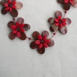 Red Jasper and Coral Floral Jewelry Set (Thailand) Jewelry Sets
