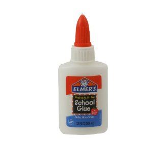 Elmer's Washable No Run School Glue, 1.25 oz Bottle (E301)  General Purpose Glues 