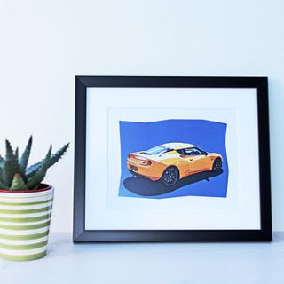 personalised car print by architrait