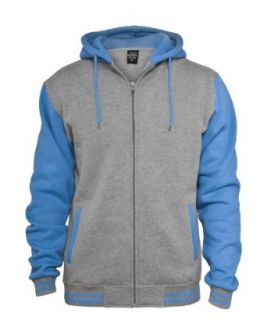 Urban Men's 2 tone Zip Hoody Size 3XL, Color grey turquoise TB287 at  Mens Clothing store Fashion Hoodies