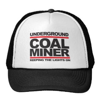 UNDERGROUND COAL MINER Hats