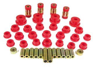Prothane 13 301 Red Rear Upper and Lower Control Arm Bushing Kit Automotive