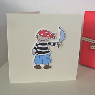 pirate handmade card by chapel cards