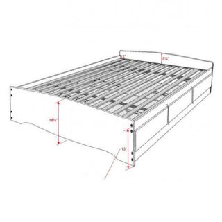 Prepac Sonoma Storage Platform Bed