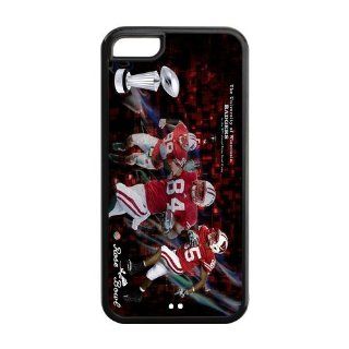 popularshow iphone 5c (TPU) case Sports case Wisconsin Badgers ncaa logo for Apple Iphone 5c case Cell Phones & Accessories