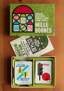 Vintage Mille Bornes French Card Game  Mod Retro Vintage Vintage Clothes