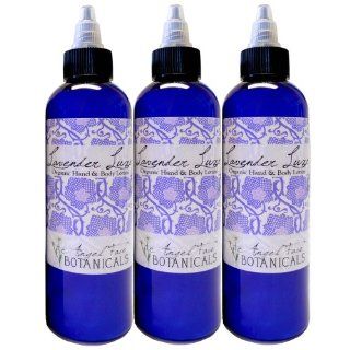 Organic Lotion for Hand & Body   Natural Lavender Organic & Vegan Moisturizer (Lot of 3 bottles) Health & Personal Care