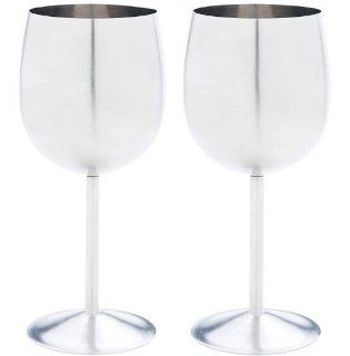2pc T304 Stainless Steel Wine Goblet Set  