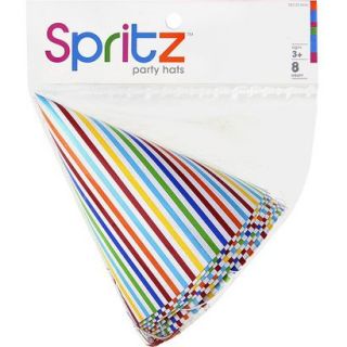 Spritz Striped Party Hats 8 ct.