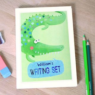 personalised boy's notecards writing set by made by ellis