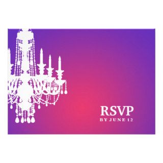 311 Glitz Chandelier   RSVP Purple Radiance Personalized Announcement