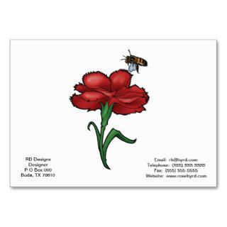 Ohio Scarlet Carnation State Flower Business Cards