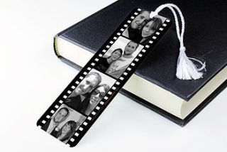 personalised photograph reel metal book mark by we love to create
