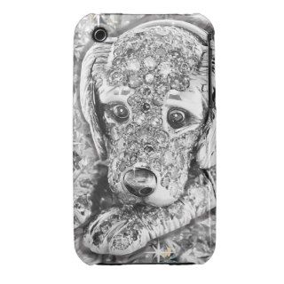 Bling Diamond Sweet Puppy Dog iPhone 3 Case