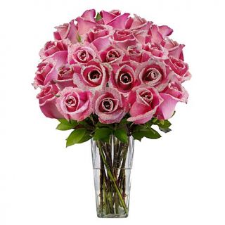 Ultimate Rose Two Dozen Pink Glitter Fresh Cut Roses
