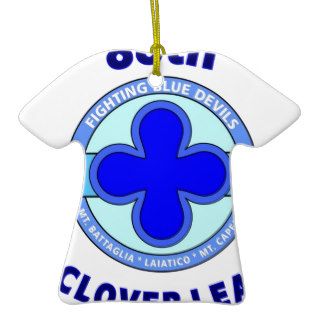 88TH INFANTRY DIVISION " CLOVER LEAF" DIVISION CHRISTMAS ORNAMENTS