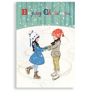 shall we skate christmas card by belle & boo