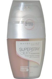 Maybelline SuperStay Silky Foundation SPF 12 Medium Beige ( Medium 3 )  Foundation Makeup  Beauty