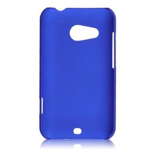 Sanheshun Hard Plastic Snap on Back Cover Case Protective Skin Shell Compatible with HTC Desire 200 (Deep Blue) Cell Phones & Accessories