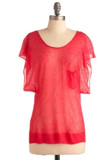 Pinking Sheer Top  Mod Retro Vintage Short Sleeve Shirts