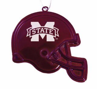 Mississippi State University   Chirstmas Holiday Football Helmet Ornament   Burgundy Sports & Outdoors