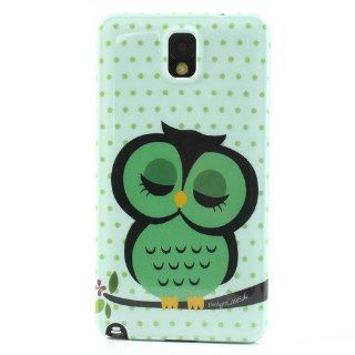 JUJEO Cute Owl Hard Plastic Case for Samsung Galaxy Note 3 N9000 N9002 N9005   Non Retail Packaging   Multi Color Cell Phones & Accessories