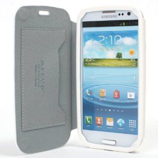 Slim PU Leather Case with Magnetic Closure for Samsung Galaxy S3 (ARV GS303 WT) Cell Phones & Accessories
