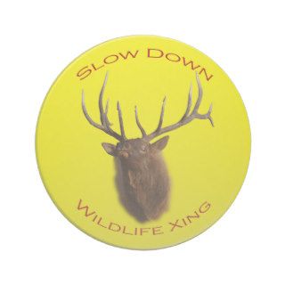 Slow Down Wildlife Crossing Beverage Coaster