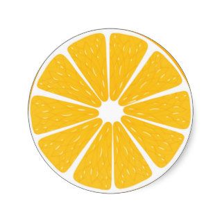 Fruity orange stickers