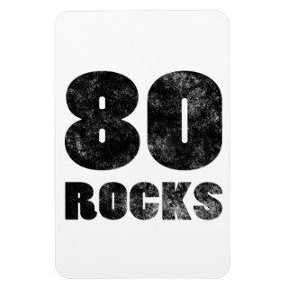 80 Rocks Rectangular Magnet