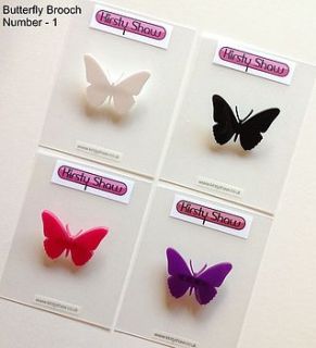 butterfly brooch various colours & designs by kirsty shaw