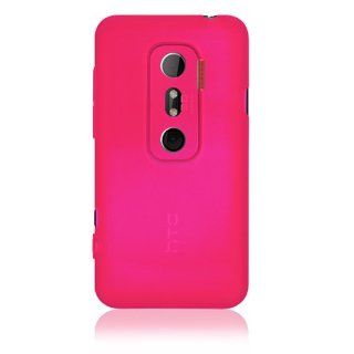 Amzer Soft Gel TPU Gloss Skin Case for HTC EVO 3D   Hot Pink   1 Pack   Case   Frustration Free Packaging Cell Phones & Accessories