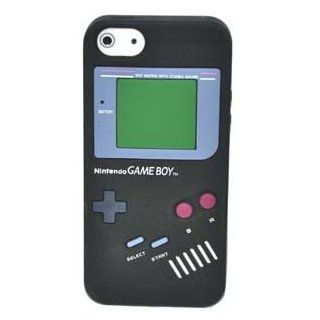 Nintendo Game Boy Gameboy Silicone Case for Iphone 5 Black Cell Phones & Accessories