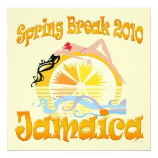 Spring Break Jamaica 2010 Invitations